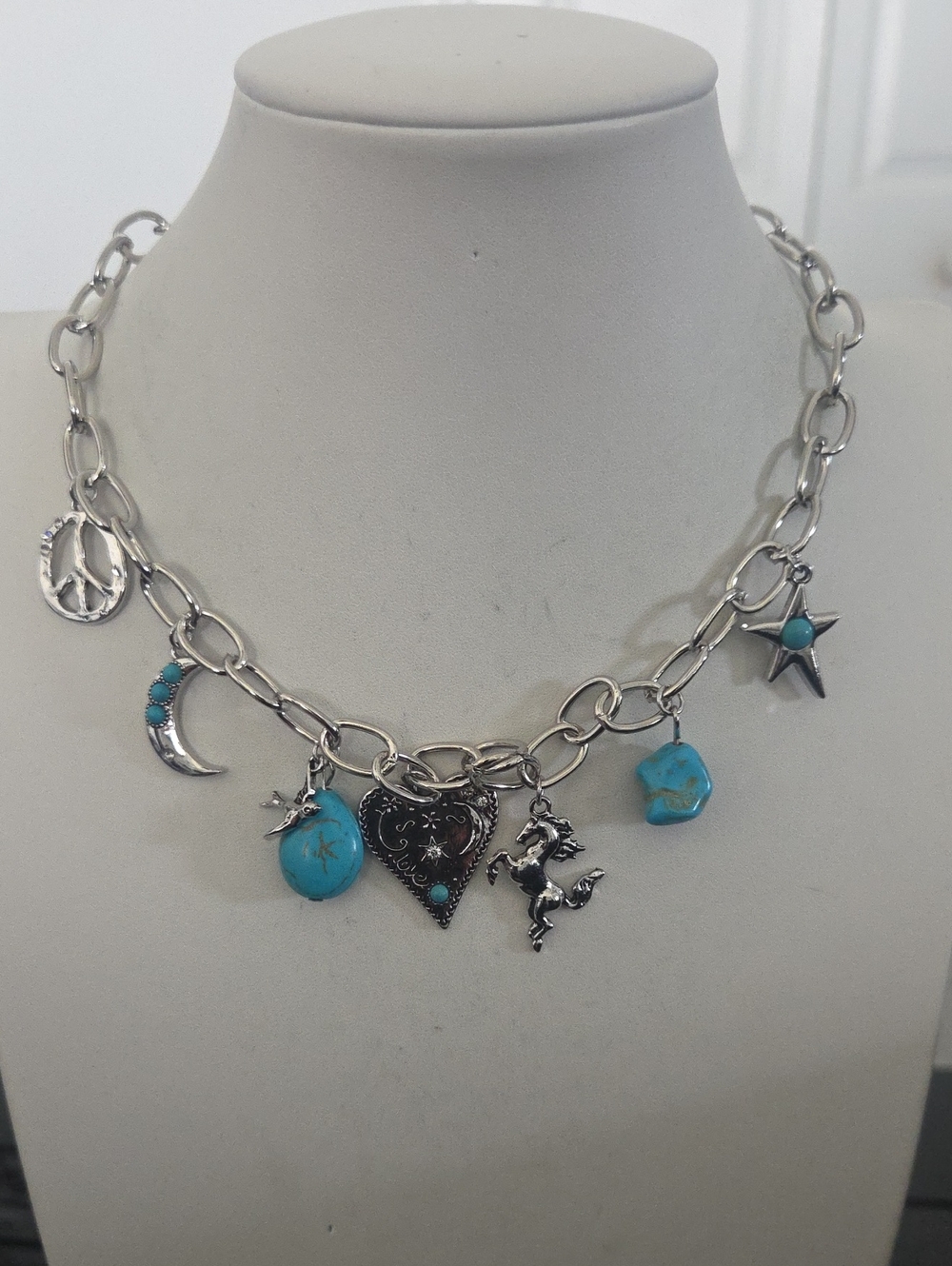 Paparazzi Southwestern Souvenier Blue Necklace NWT